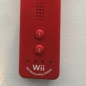 Authentic Original Nintendo Wii Motion Plus Remote Controller - Red - 100% OEM
