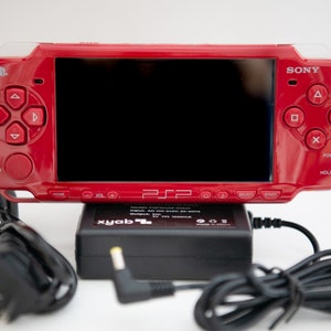 Sony PSP-3000 Red - Good Condition - Charger + New Battery