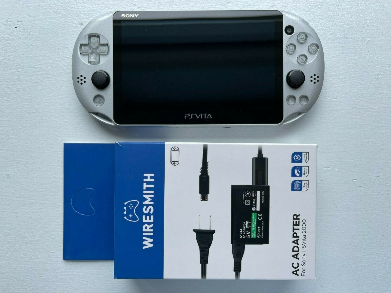 Sony Playstation Ps Vita 00 Slim Pch 00 Silver Mint Etsy