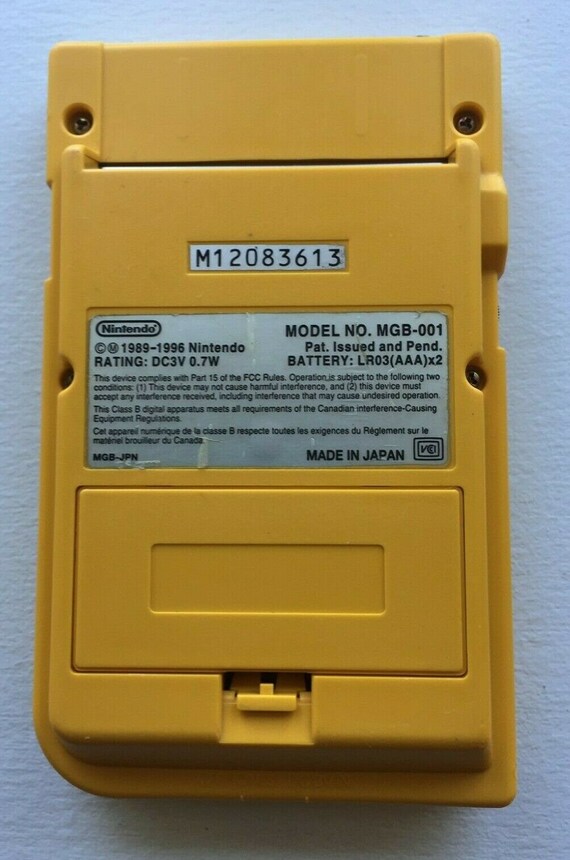 Authentic Nintendo Gameboy Pocket - Yellow - 100% OEM - Etsy