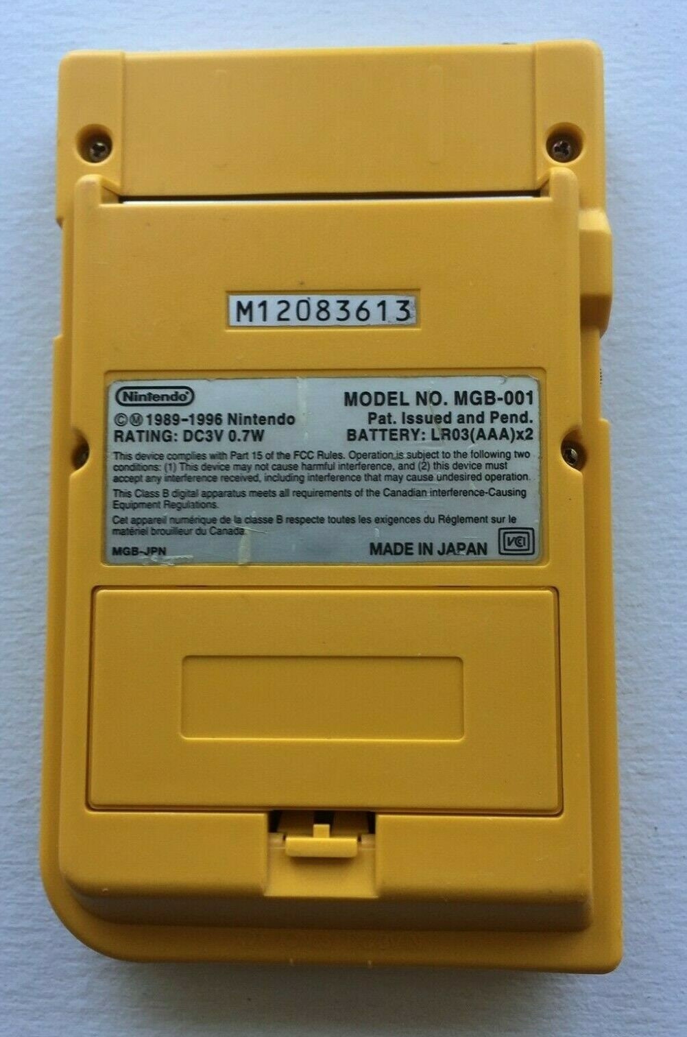 GAME BOY pocket イエロー箱付き・カセット付き Yellow Nintendo Game