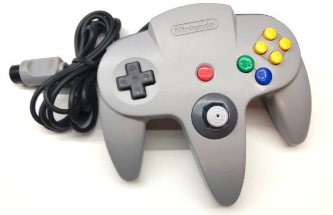 NINTENDO 64 コントローラー Authentic Nintendo 64 Controller - Grey - TESTED - Etsy Polska