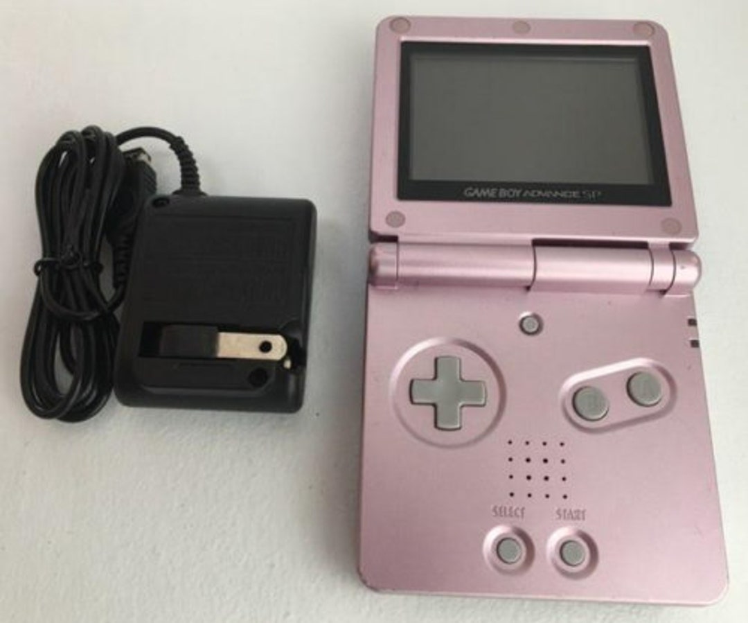 Authentic Nintendo Game Boy Advance SP Pearl Pink With Charger