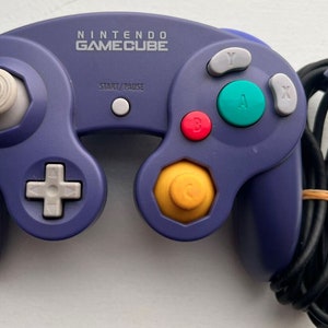Authentic Official Nintendo GameCube Controller - Indigo Clear - Tight Stick - Excellent Condition