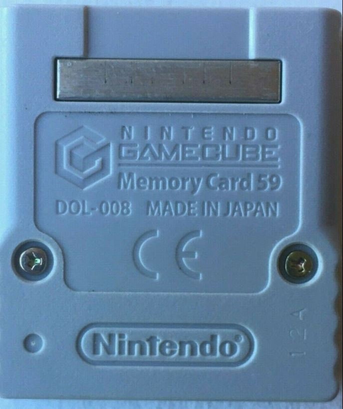 Carte Mémoire Nintendo Gamecube 59 Blocs