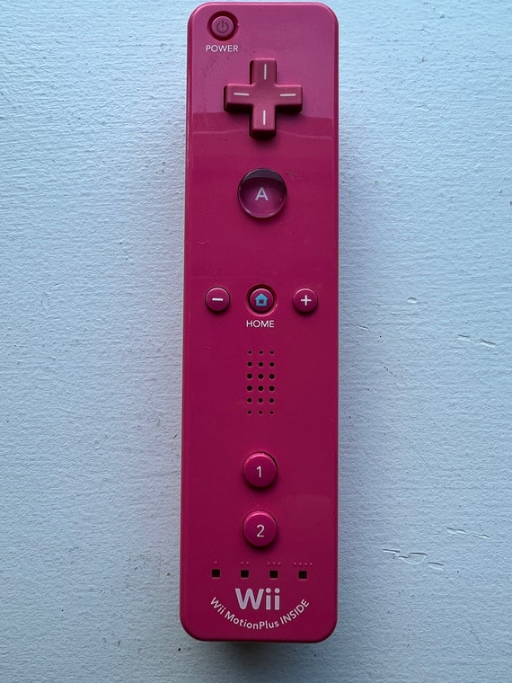 Auténtico mando a distancia original de Nintendo Wii Motion Plus Rosa 100%  OEM -  México