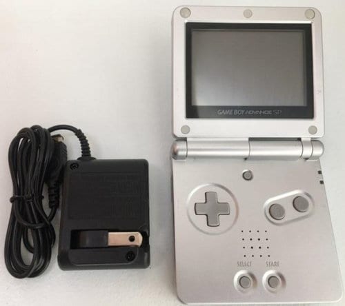 Authentic Nintendo Game Boy Advance SP - Platinum Silver - With Charger -  Tested!