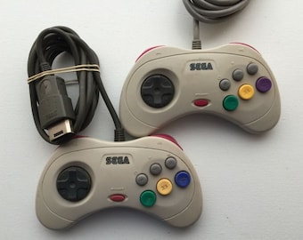 Authentic Sega Saturn Controllers - White - Work Fine