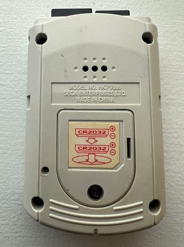 DREAMCAST VMU clear BLUE - VISUAL MEMORY UNIT HKT-7000 SEGA
