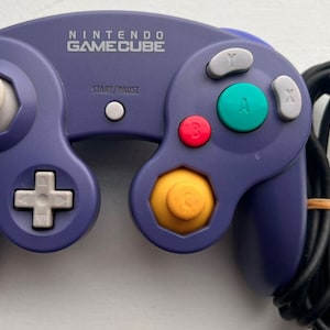 Authentic Official Nintendo GameCube Controller - Indigo - Tight Stick - Excellent Condition