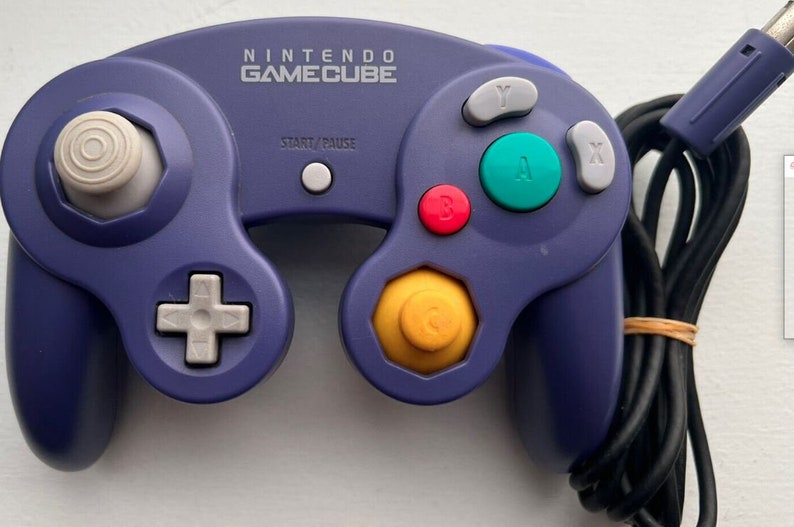 Authentic Official Nintendo Gamecube Controller Indigo Etsy