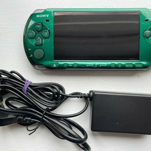 Authentic Sony PSP-3000 Console WiFi enabled Good Condition Charger New Battery Spirited Green