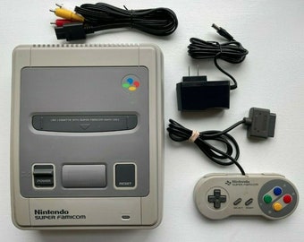 Nintendo Super Famicom Console Bundle + OEM Controller Japan Import - Tested!