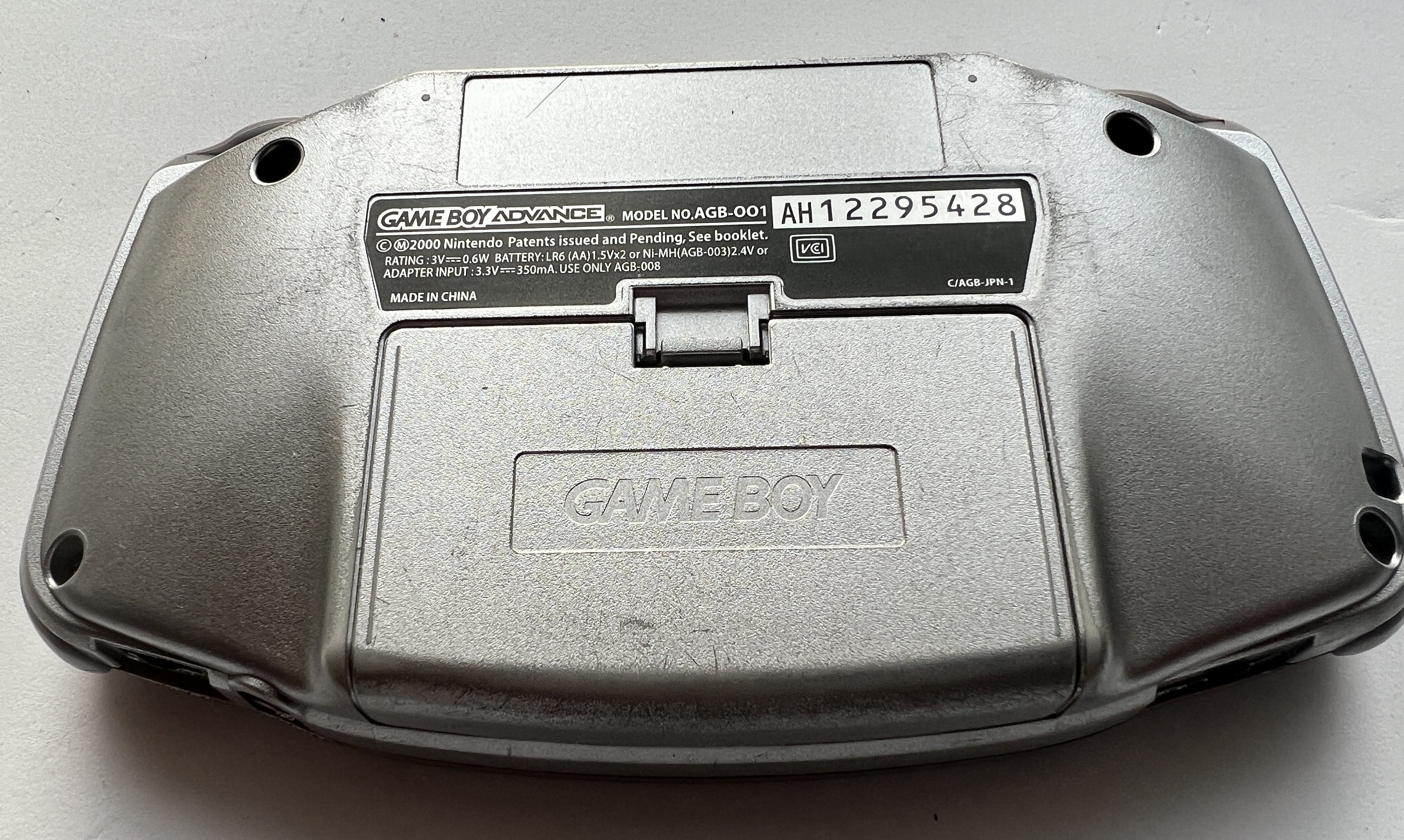 Nintendo Game Boy Gameboy Advance - Silver - 100% OEM - Etsy