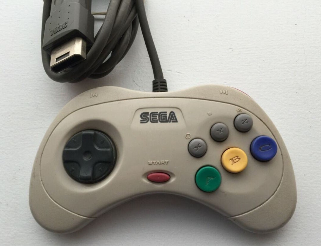 Authentic Sega Saturn Controller White Works Fine Etsy