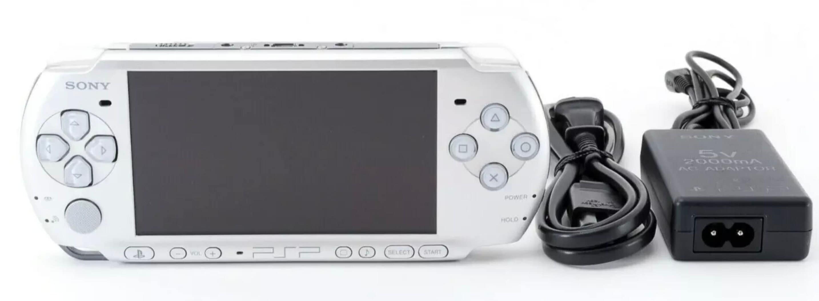 Sony PSP-3000 Silver - Good Condition - Charger + New Battery - Etsy
