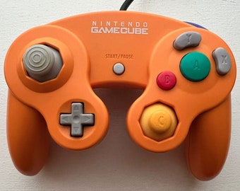 Authentic Official Nintendo GameCube Controller - Spice Orange - Tight Original Stick - Excellent Condition