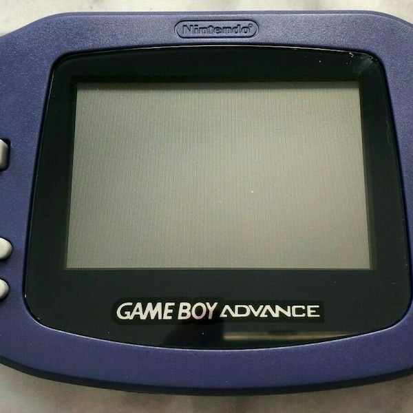Nintendo Game Boy Advance AGB-001 - Indigo Purple - Custom Seller Refurbished New Shell