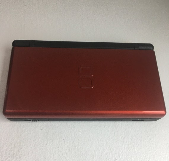 Nintendo DSi Crimson Red /Black Custom Handheld System With Charger