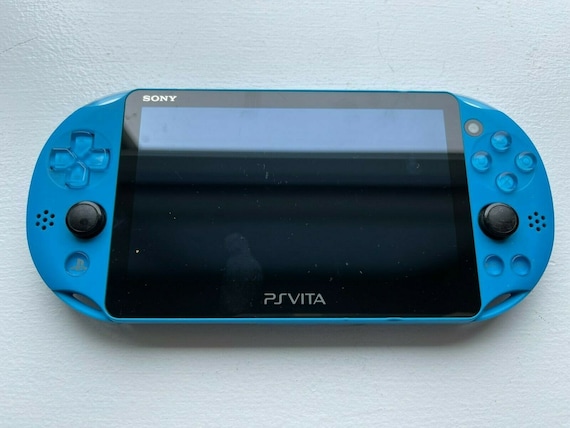 Sony Playstation PS Vita 2000 Slim PCH-2000 Aqua Blue MINT Charger