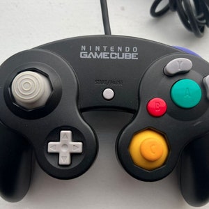 Authentic Official Nintendo GameCube Controller - Black - Tight Stick - Excellent Condition