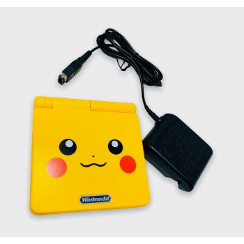 Pikachu Edition Pokemon Yellow Refurbished Nintendo Game Boy Advance SP GBA SP + Charger!