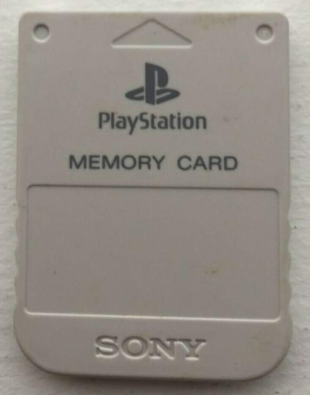 over Port Sæbe Authentic Sony Playstation 1 Official PS1 Memory Card - Etsy