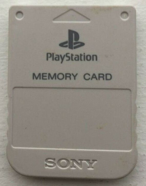 Authentic Sony Playstation 1 Official PS1 Memory Card SCPH