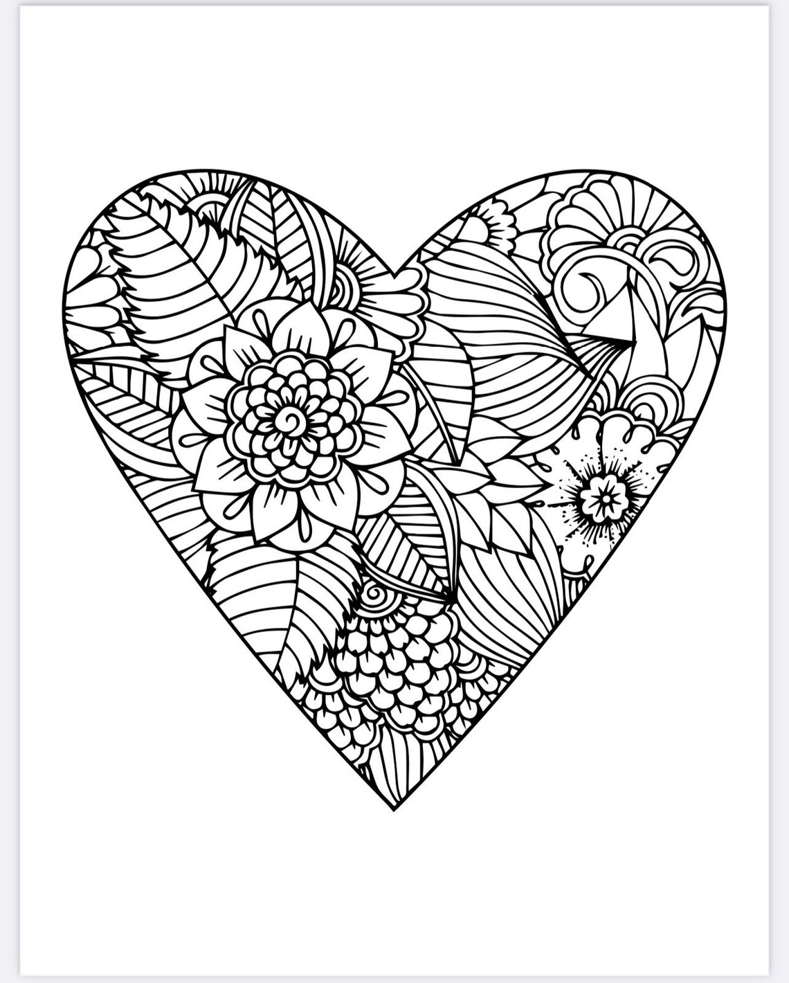 100 PAGES Adult Coloring Pages - Etsy UK