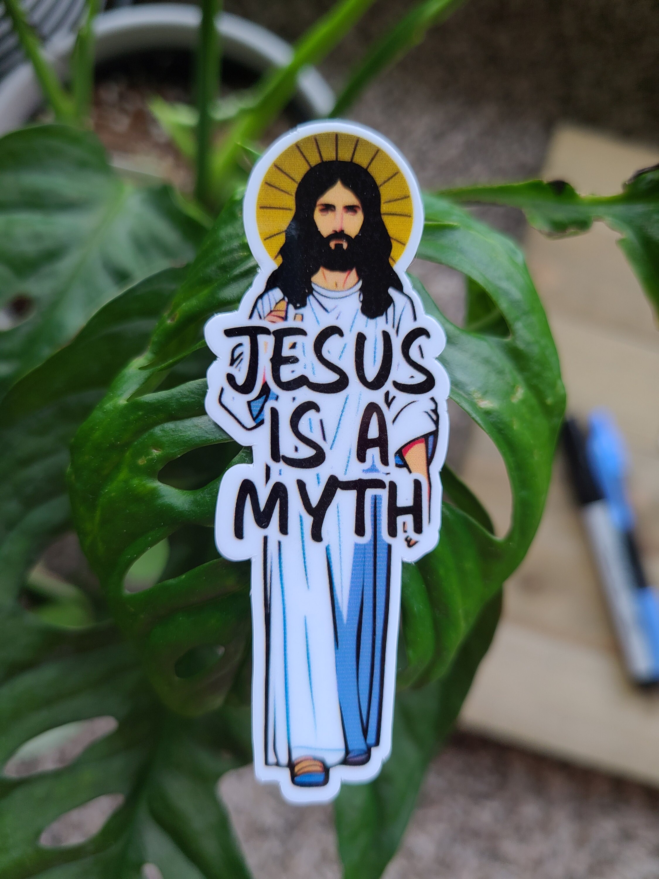 Jesus is A Myth Laminated Sticker // Water Bottle / Phone / Laptop ...