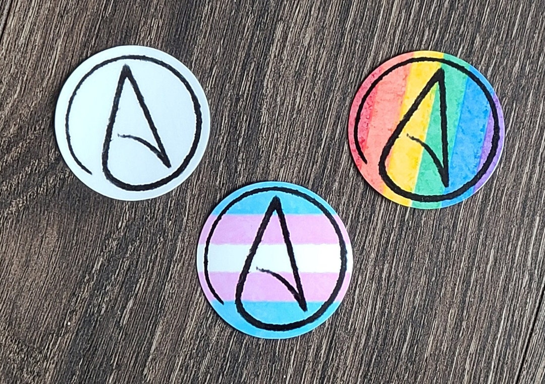Inky Atheist A Laminated Vinyl Sticker // Laptop / Tumbler / Phone ...