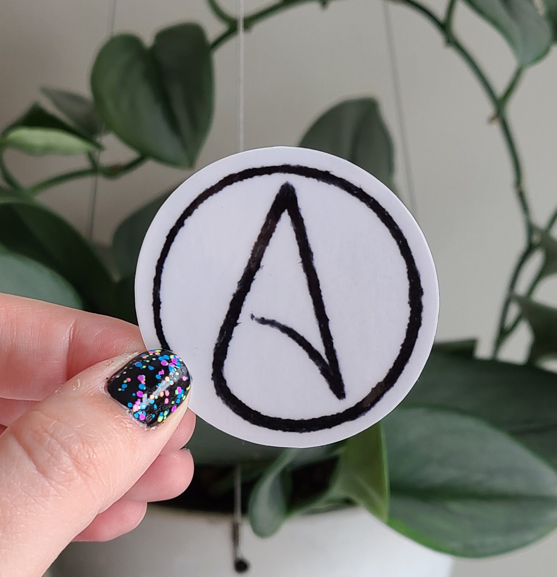 Inky Atheist A Laminated Vinyl Sticker // Laptop / Tumbler / Phone ...