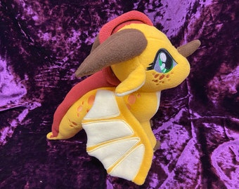 Sunny, sandwing, Wings of Fire handmade 11” dragon plush