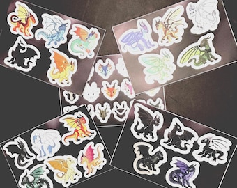 Wings of Fire Sticker Sheets
