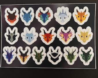 Wings of Fire Sticker Sheets