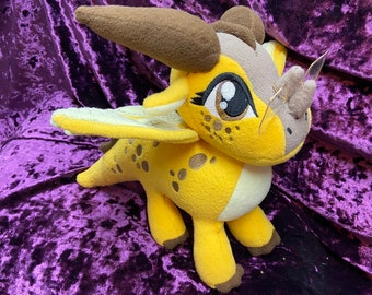 Cricket Hivewing Plush: Wings of Fire Handmade Dragon