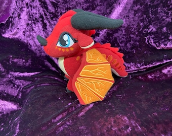 Peril Skywing: Wings of Fire handmade 11” plush dragon
