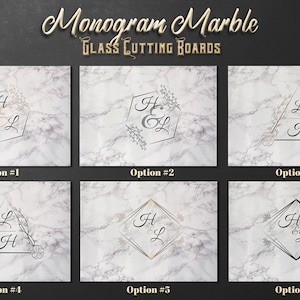 Monogram Glass Cutting Board, Personalized Cutting Board for Bar, Kitchen Decor, Housewarming Gift, Glass Cutting Board