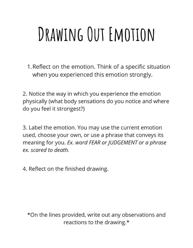 Body Scan - Awareness of Felt Sense Workbook | Self-reflection ...