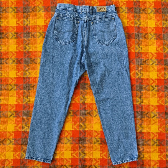 Vintage 80s/90s Light Wash Lee Jeans Straight Tap… - image 3