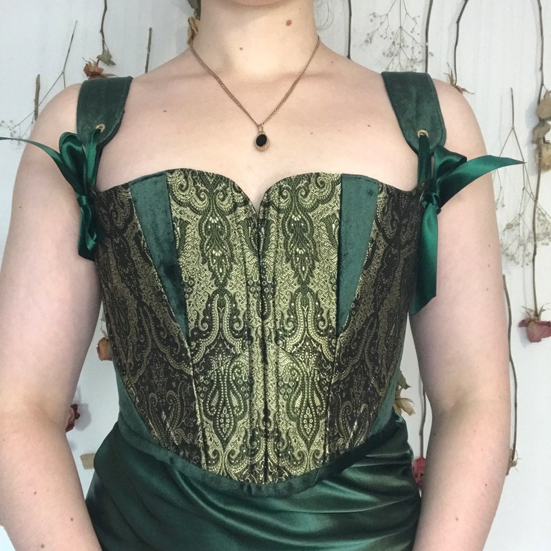 Elegant Off the Should Diamond Corset Top Maxi Dress Regency