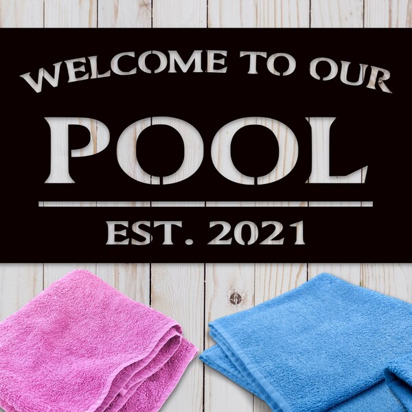 Pool Signs Personalized - Etsy