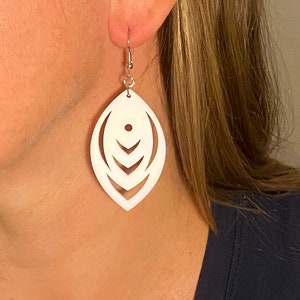 Teardrop One hanging earrings (multiple colors available)