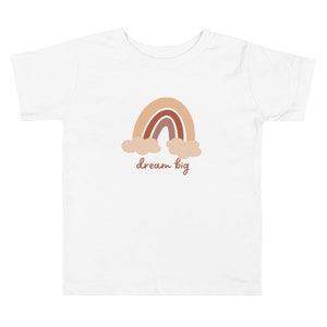 Dream Big Rainbow Toddler Short Sleeve Tee