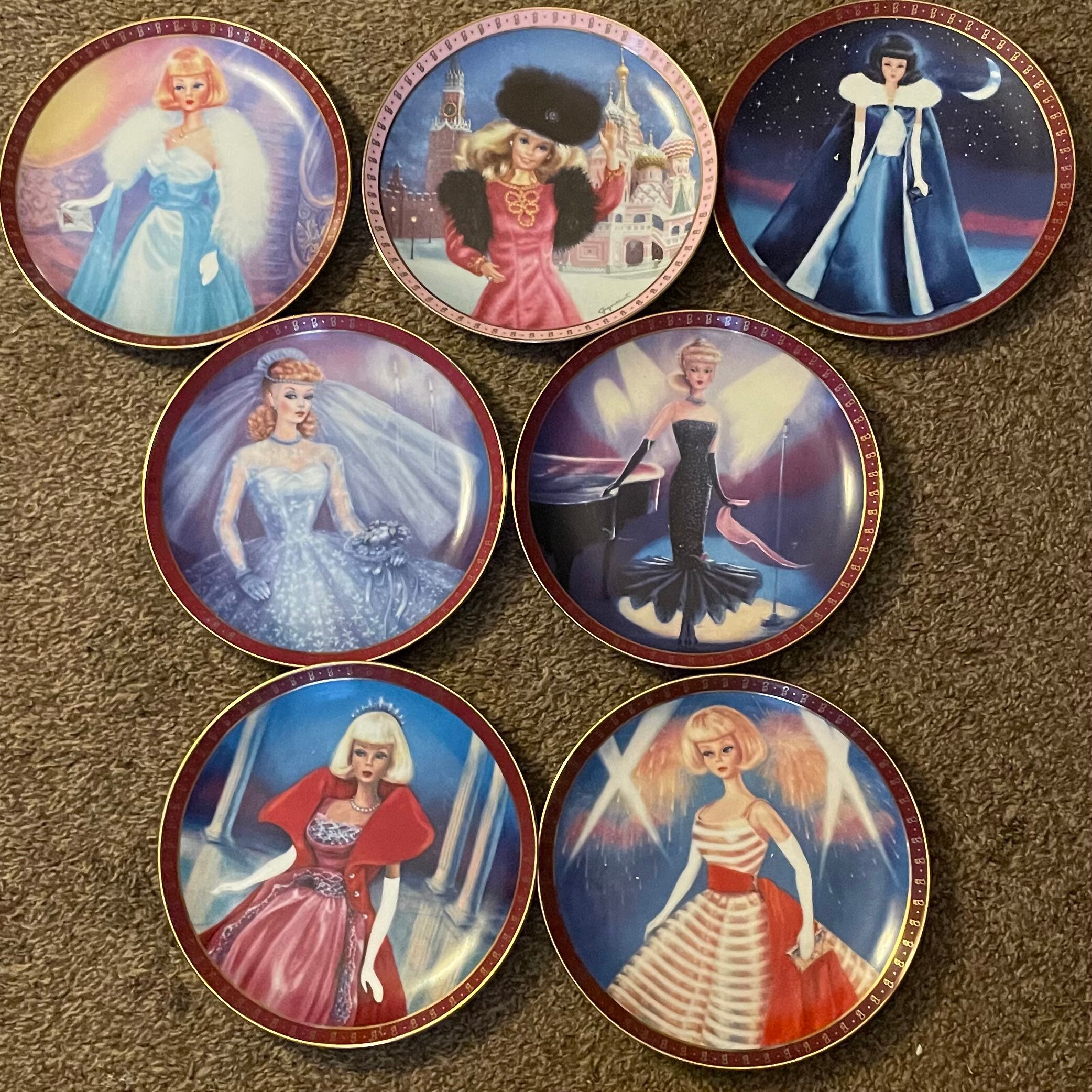 High Fashion Barbie Plates Etsy