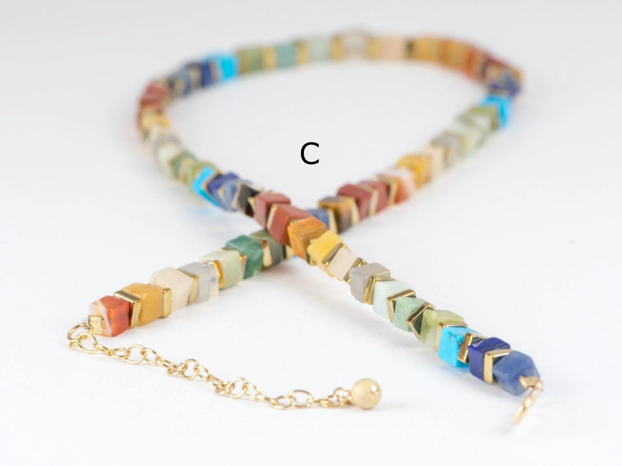 Bracciale Perline Pietra Preziosa Ossidiana Nera Rotonda 16mm Arcobaleno 7,5 Pollici - Foto 2