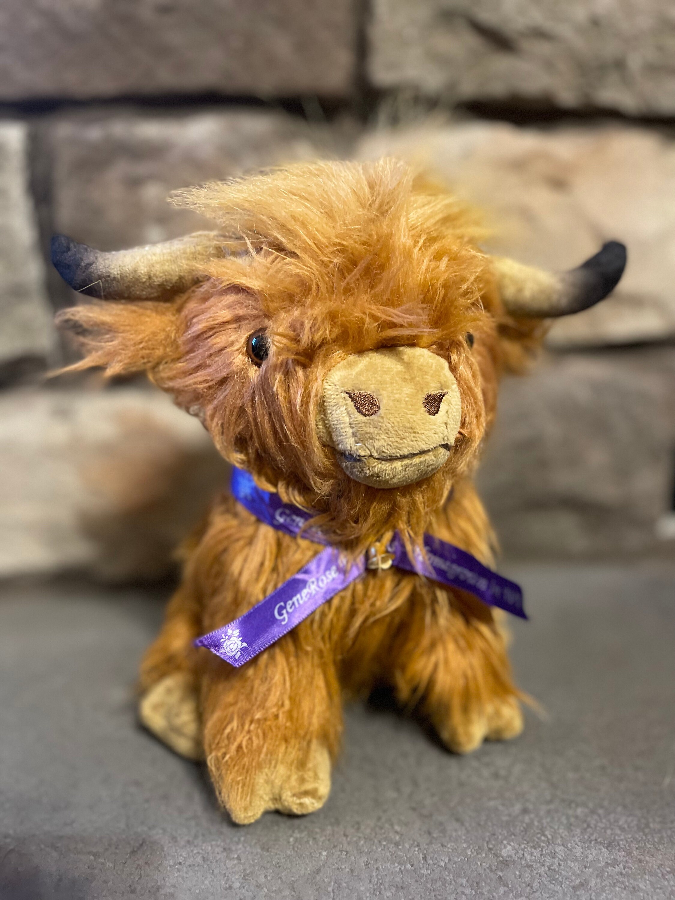 Rustic Plush Rustic Scottish Highland Cow Plush 10 With Lavender - Etsy UK