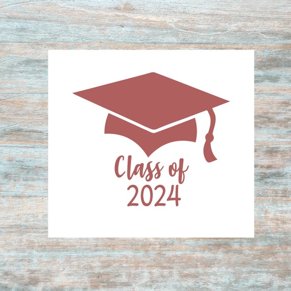 Class of 2024 Vinyl Decal Graduation Sticker Senior 2024 Etsy UK