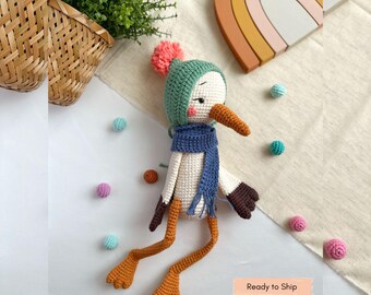Atlas Stork Crochet Toy, Unique Plush Toy, Cute Animal Friend for Playtime Fun, Perfect Gift for Kids