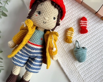 Willy Crochet Boy Doll, Unique Knitted Doll, Friend for Playtime Fun, Perfect Gift for Kids